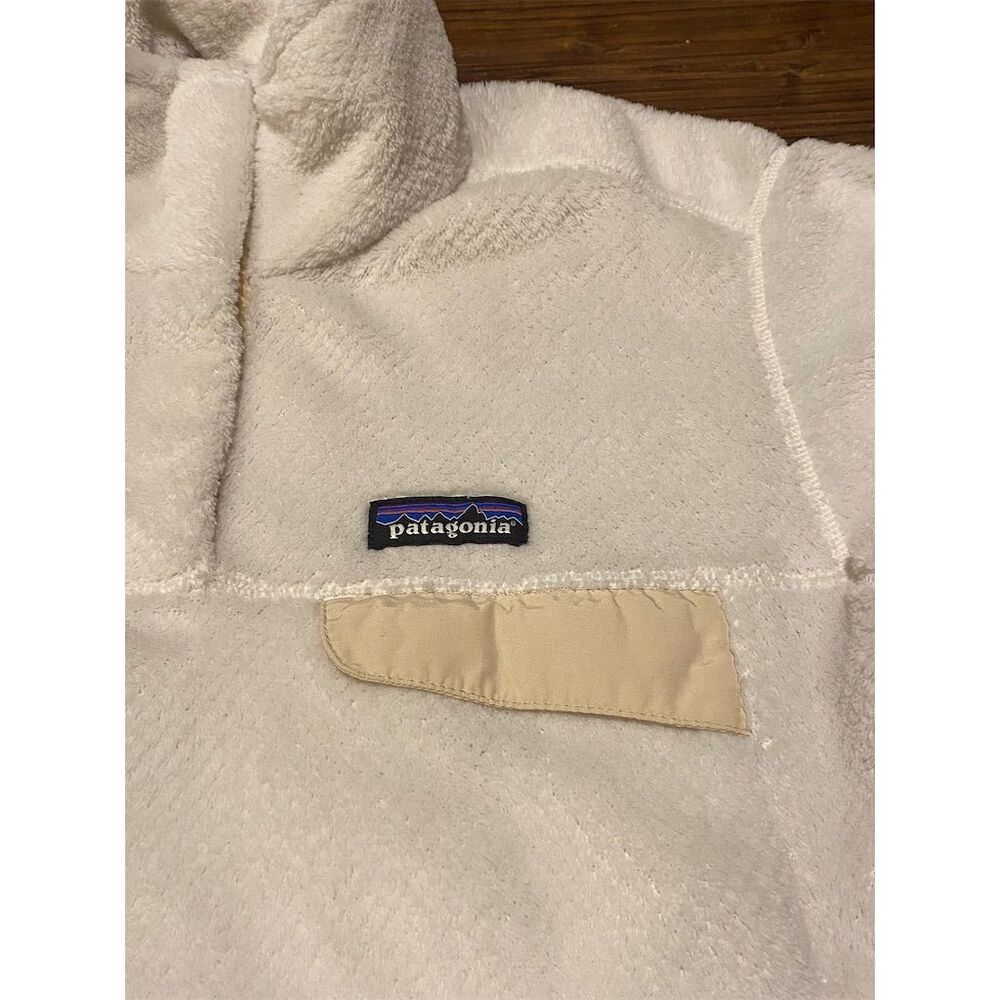Patagonia Women's Snap-T Re-Tool Polartec Fleece Pullover Jacket Cream Size M - Picture 2 of 9
